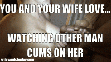 bull cums on wife.gif