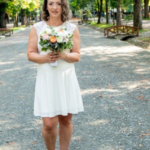 Wife on wedding day