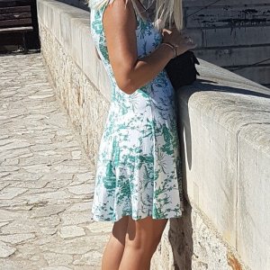 My wife in a dress