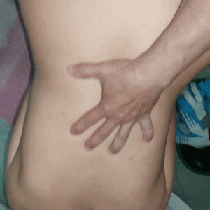 View of the slut from above and below!.gif